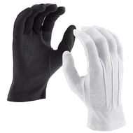 Cotton Gloves Black XS